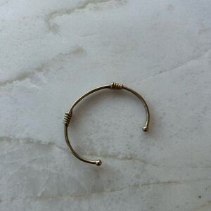Elegant Gold-Tone Open Cuff Bracelet